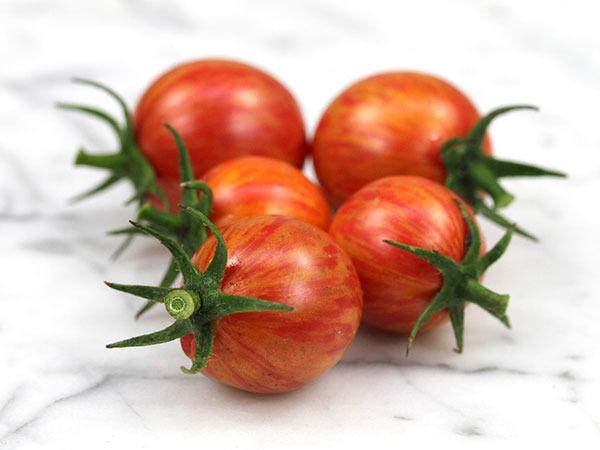 Photo of Tomato (Solanum lycopersicum 'Pink Bumble Bee') uploaded by Joy