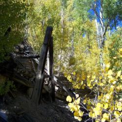 Location: Ouray Co., Coloradro
Date: 2006-09-16
old mine along the Million Dollar Highway