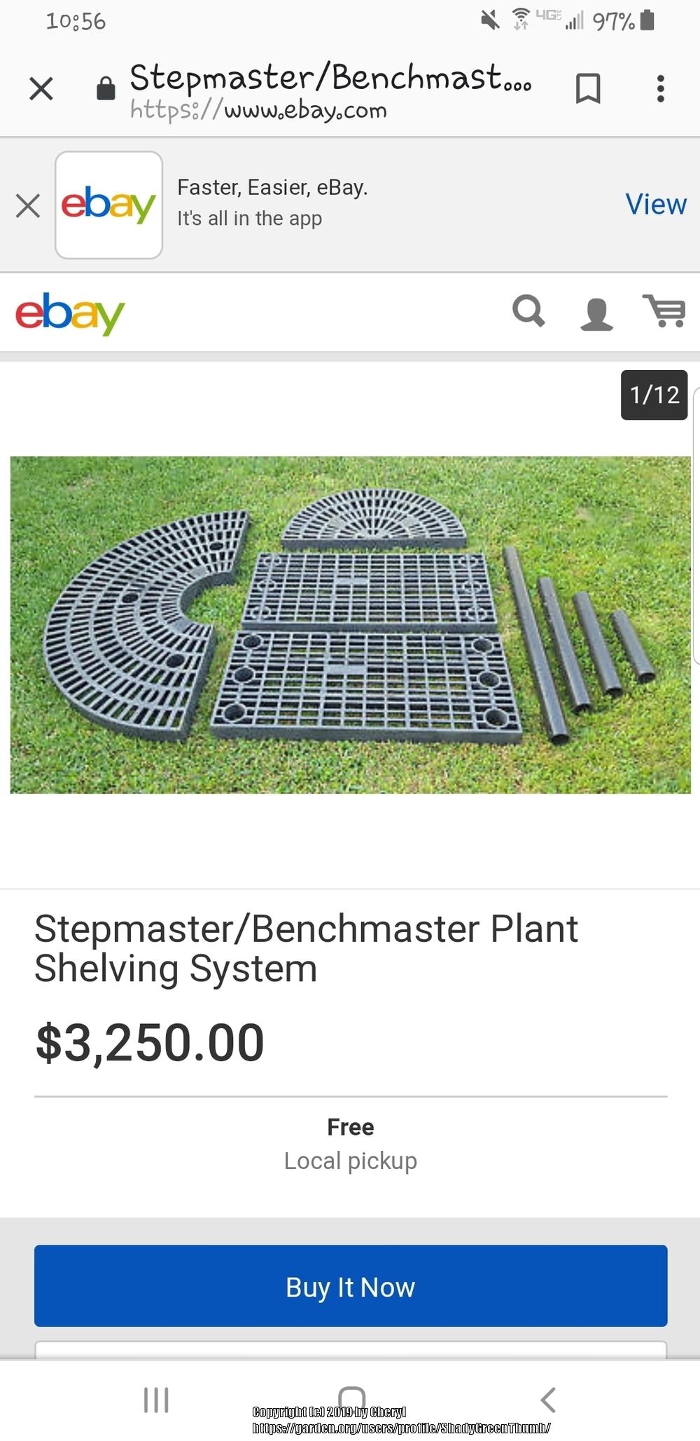 Benchmaster/Stepmaster Plant Shelving System for Sale!!! in the