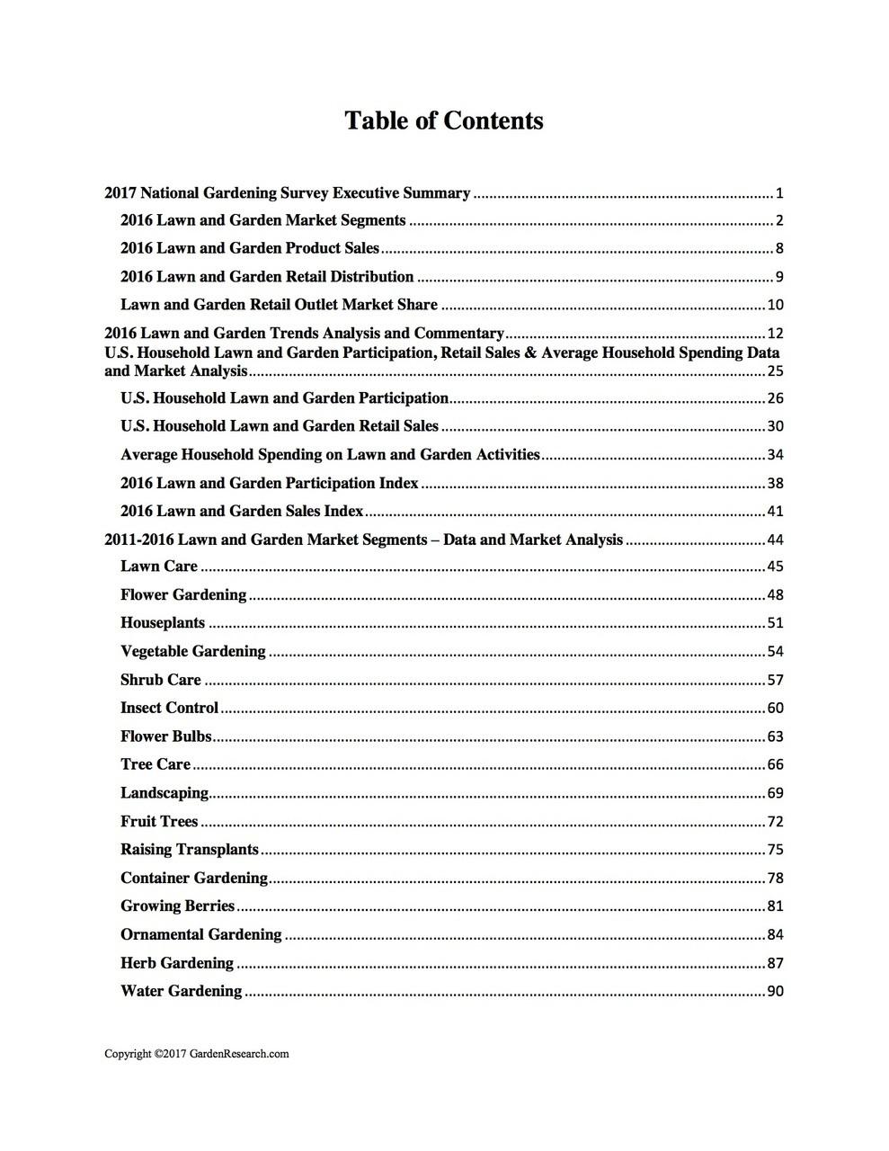 National Gardening Survey 2017 Edition