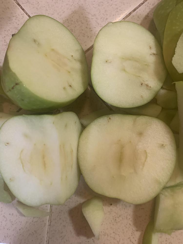 Worms? Brown spots in Granny Smith apples in the Vegetables and Fruit